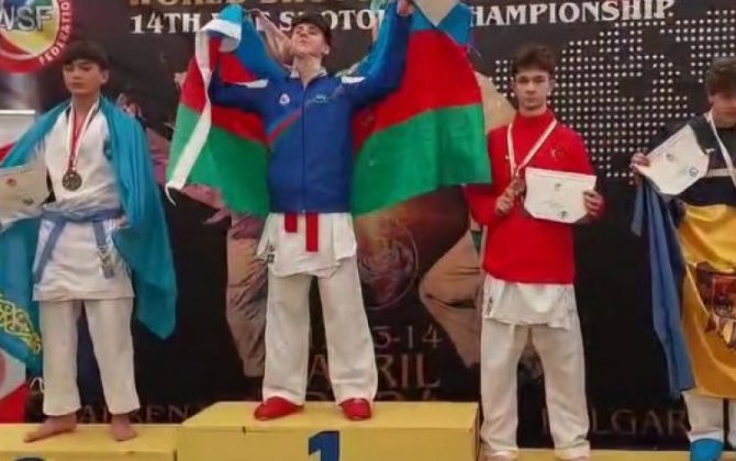Азербайджанский каратист ​​стал победителем Чемпионата мира в Болгарии - ФОТО