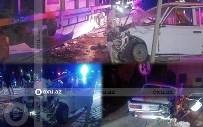В TƏBİB рассказали о состоянии пострадавших в результате столкновения автомобиля с поездом в Баку - ОБНОВЛЕНО