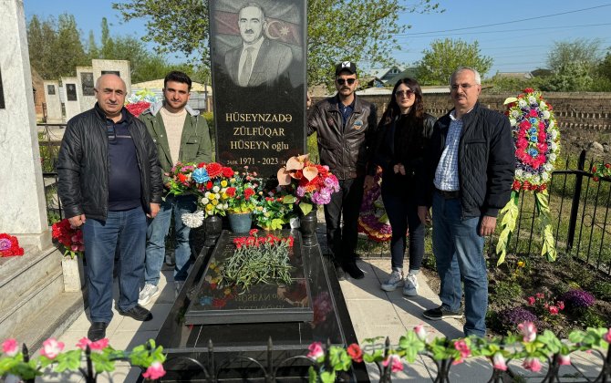 Zülfüqar Hüseynzadənin məzarı ziyarət edildi - FOTO