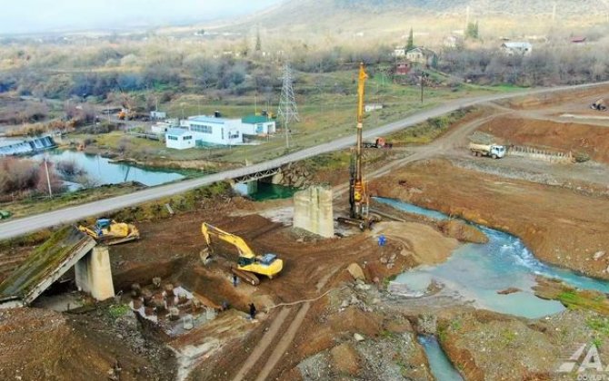Ağdərə-Ağdam avtomobil yolunun inşasına başlanıldı - FOTO