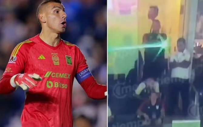 В Мексике футболиста отстранили за попытку помешать сопернику лазером - ВИДЕО