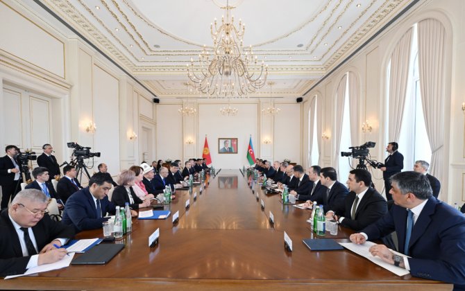Началось 2-е заседание Межгосударственного совета Азербайджана и Кыргызстана-(фото)