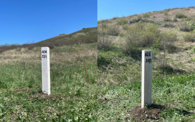 Между Азербайджаном и Арменией установлено 35 пограничных столбов