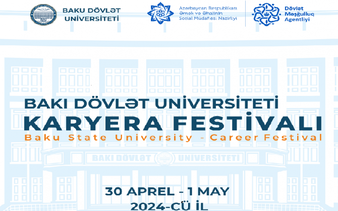 BDU-nun 105 illik yubileyinə həsr olunmuş Karyera Festivalı başlayır