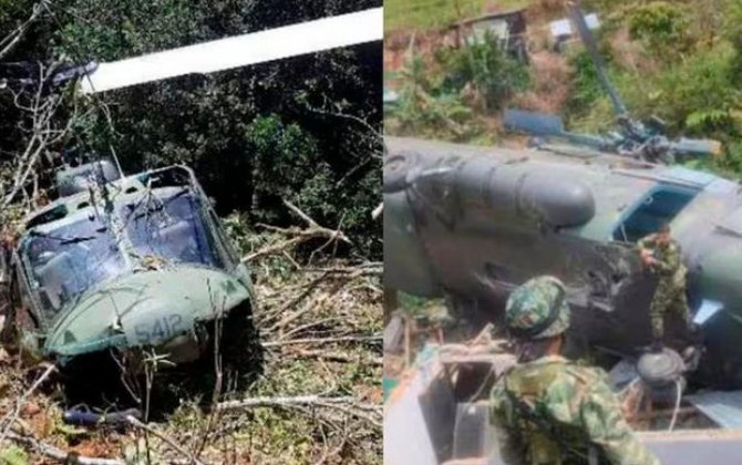 В Колумбии 9 военных погибли при крушении вертолета в операции против наркокартеля - ВИДЕО