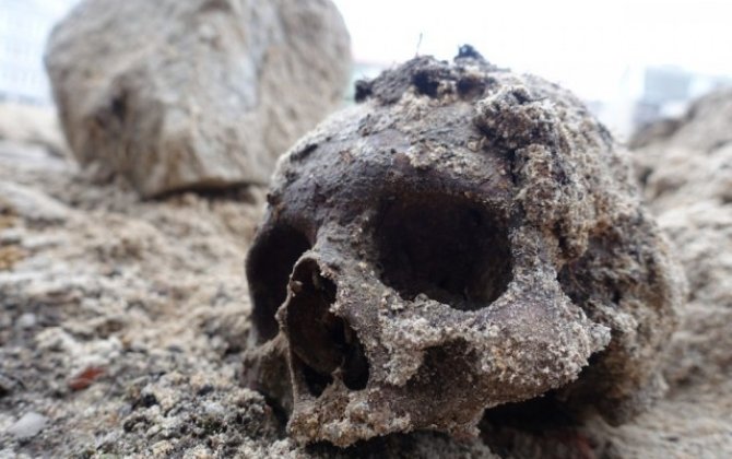 На территории Губадлинского района во время разминирования найден череп