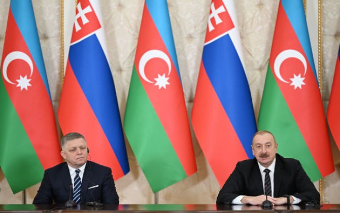 Президент Ильхам Алиев и премьер-министр Роберт Фицо выступили с заявлениями для прессы - ОБНОВЛЕНО + ФОТО