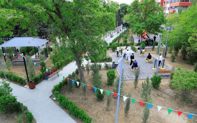 В Баку благоустроен и сдан в пользование горожанам очередной парк - ФОТО