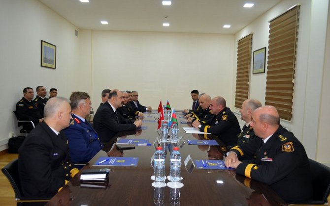 Делегация Национального университета обороны Турции посетила штаб ВМС-(фото)