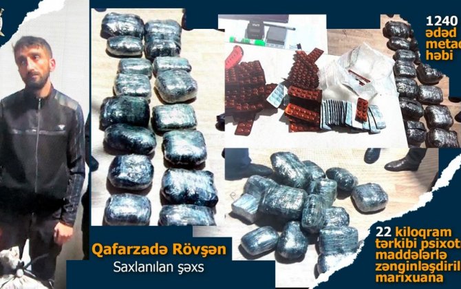 Lənkəranda ƏMƏLİYYAT: 22 kiloqram narkotiklə TUTULDU