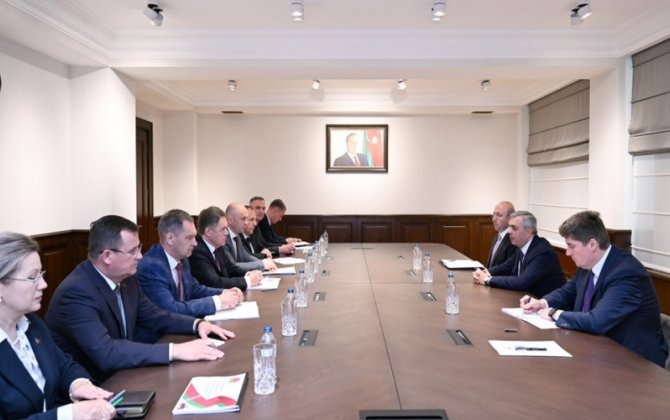 Samir Nuriyev Belarus Baş nazirinin müavini ilə görüşdü - FOTO