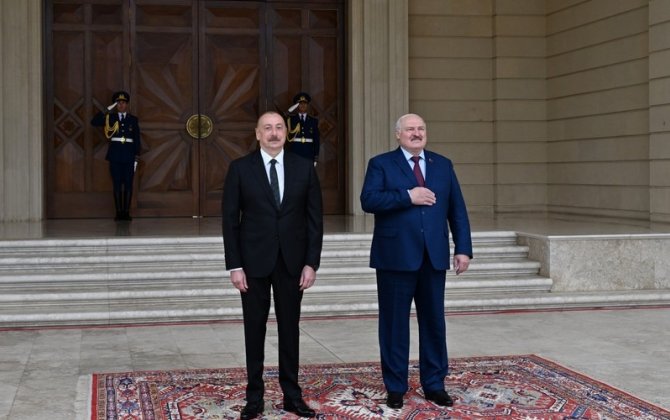 Aleksandr Lukaşenkonun rəsmi qarşılanma mərasimi oldu - FOTO