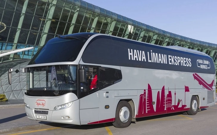 Сокращен интервал движения автобусов в бакинский аэропорт