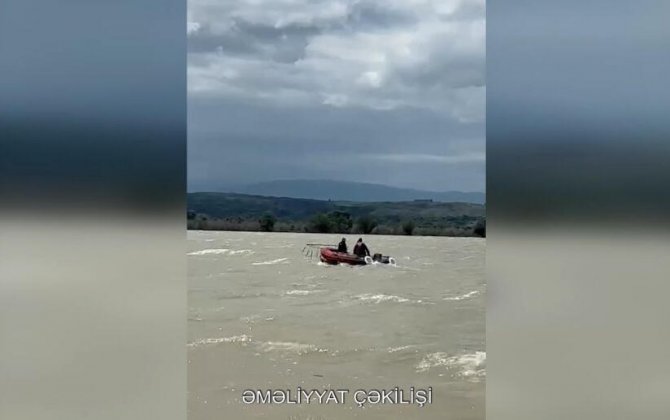 Şəmkir su anbarında batan şəxsin axtarışları davam edir - VİDEO