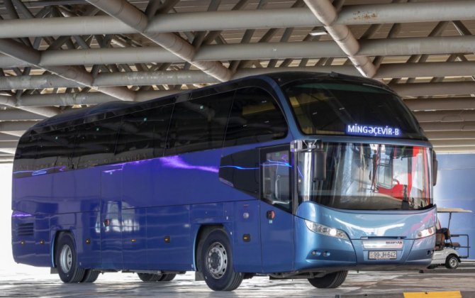 Bakı-Mingəçevir-Bakı istiqaməti üzrə müasir avtobuslar istifadəyə verilib