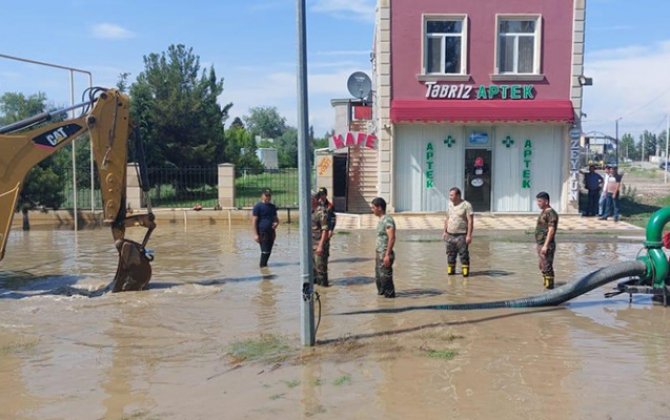 Su basmış ərazilərdə son durum - VİDEO