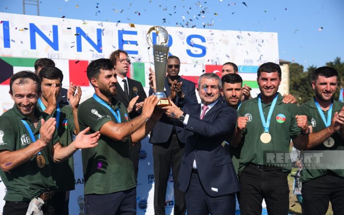 Состоялась церемония награждения призеров чемпионата мира по човгану в Баку-ФОТО