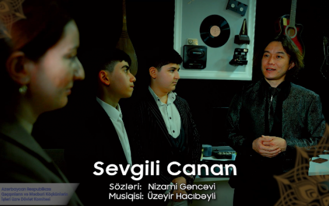 Yaponiyalı müğənni məcburi köçkün uşaqlarla birgə “Sevgili canan” oxudu - FOTO/VİDEO