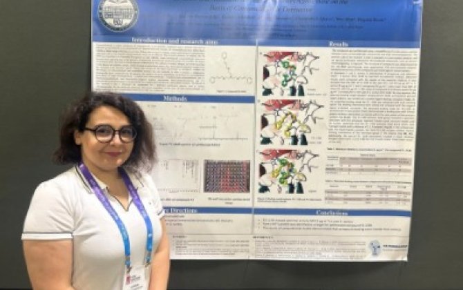 BDU-nun gənc tədqiqatçısı ABŞ-də azometin törəməsinin antibakterial təsirinə dair çıxış edib