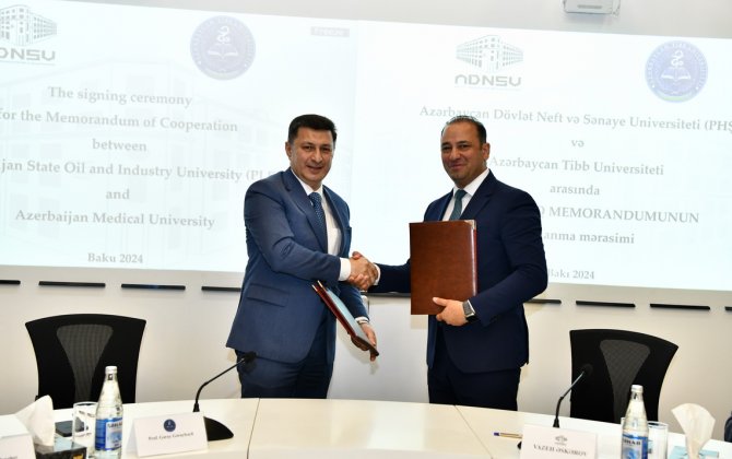 ADNSU ilə Azərbaycan Tibb Universiteti arasında memorandum imzalandı - FOTOLAR