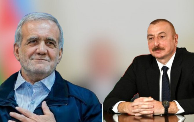 İlham Əliyev Məsud Pezeşkianı Azərbaycana səfərə dəvət edib