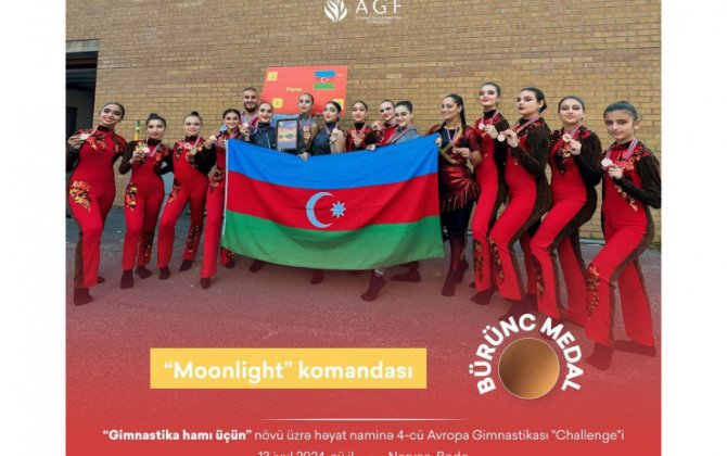 4-cü Avropa Gimnastikası “Challenge”-də iştirak edən milli komandamız bürünc medal alıb - FOTO