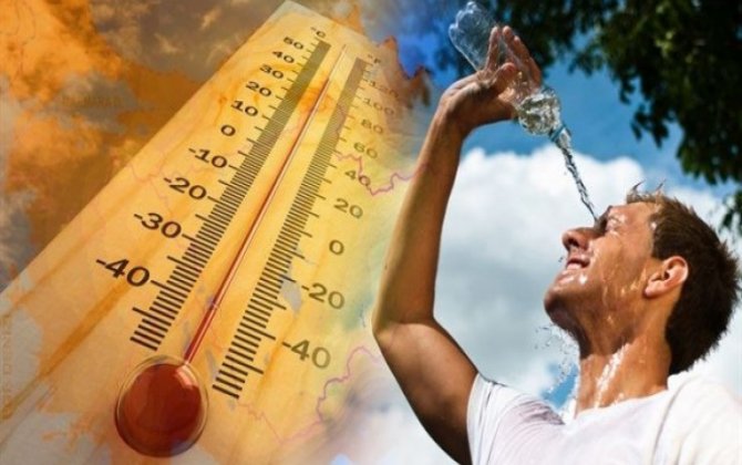 İyulda temperatur iqlim normasından 3.4 dərəcə yüksək olub