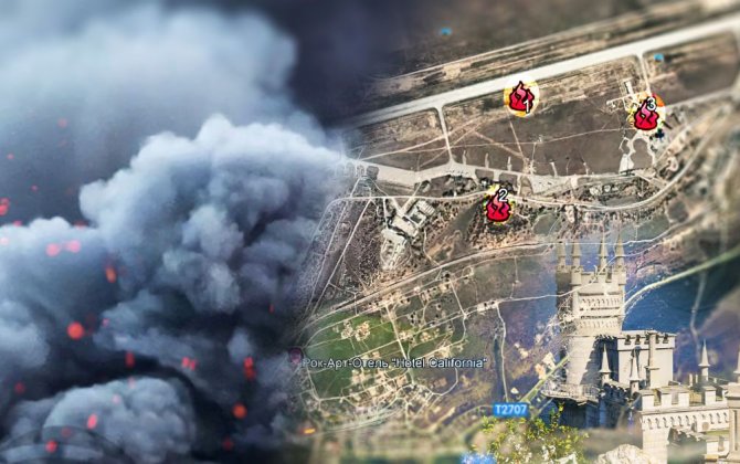Ukrayna SSRİ-nin ilk hidrogen bombasının sınaq üçün havaya qaldırıldığı 1800 km-lik məsafədəki hərbi aerodromu vurdu...