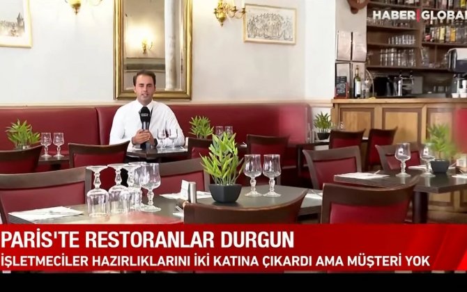 Parisdə restoranlar boş qalıb: Sahibkarlar müştərisizlikdən şikayətləniblər - VİDEO