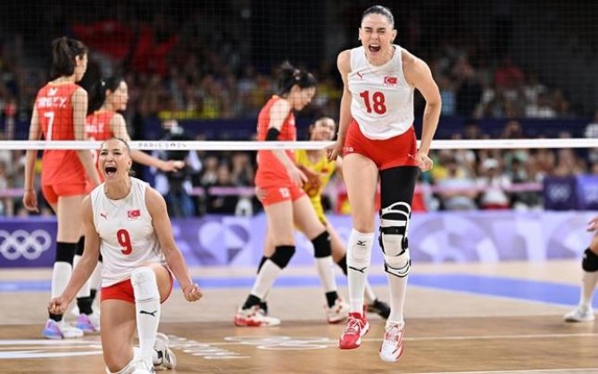 Paris-2024: Türkiyənin voleybol millisi yarımfinala yüksəldi