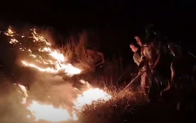 FHN Qubadlıdakı yanğınla bağlı məlumat yaydı - VİDEO