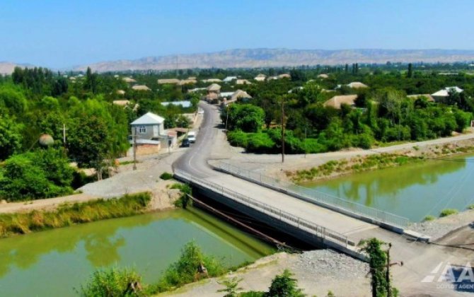 Göyçayda 9 kəndi birləşdirən yolun yenidən qurulması davam edir - VİDEO