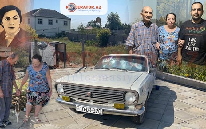 İlk qadın xalq şairi Mirvarid Dilbazinin sadə bağından FOTOREPORTAJ-şəxsi əşyaları, retro avtomobili-ÖZƏL