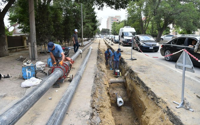 Bakıda yeni su və kanalizasiya layihələri icra olunur - VİDEO