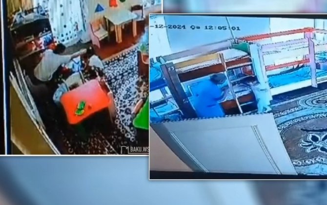 Bağçada azyaşlıya qarşı zorakılıq: Müəllim uşağın saçını yolub, döydü - ANBAAN VİDEO