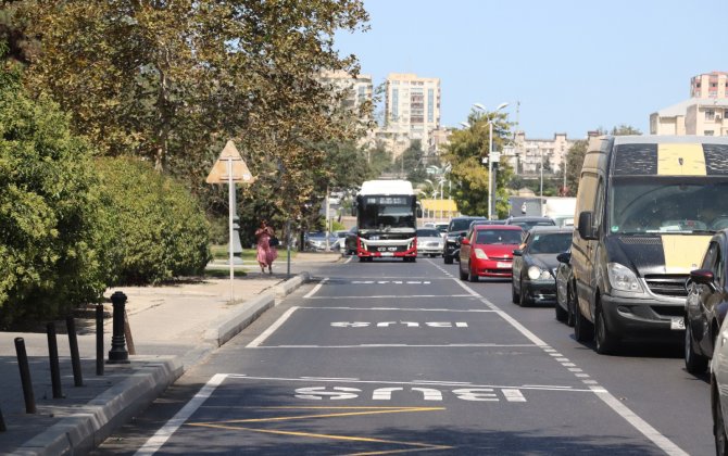 Bu avtobus zolaqlarına daxil olmaq olar - SİYAHI