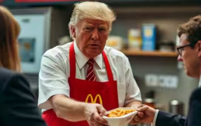 Трамп поработал в McDonald’s