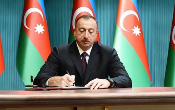Prezident Milli Qvardiyanın Döyüş Bayrağının yeni təsvirini təsdiqlədi - FOTO