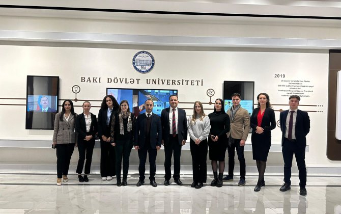 Macarıstanın Mathias Corvinus Collegium Universitetinin nümayəndə heyəti BDU-da - FOTO