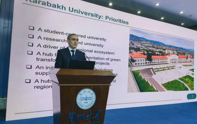 Qarabağ Universiteti Çində beynəlxalq forumda təmsil olunub - FOTO