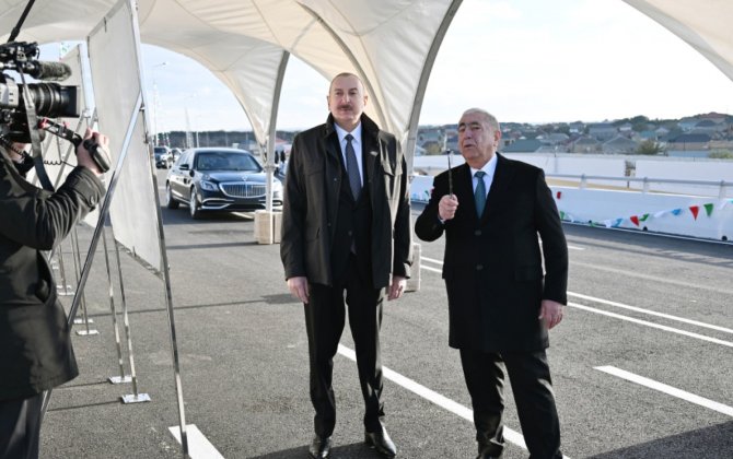 Prezident Böyükşor-Pirşağı yolunun açılışını etdi - YENİLƏNİB + FOTO