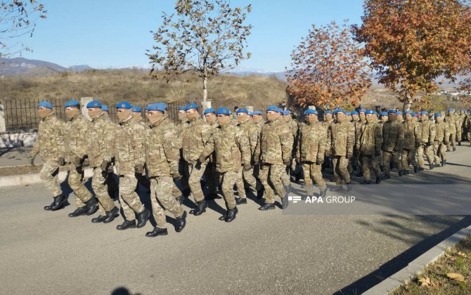 Xankəndi şəhərində Zəfər Günü münasibətilə yürüş keçirilir