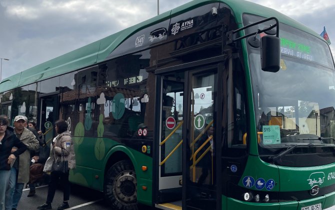 COP29 zolağı: Elektrik mühərrikli avtobusla mediatur