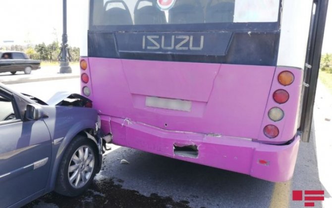 Sərnişin avtobusu qəzaya düşdü - Xəsarət alanlar var