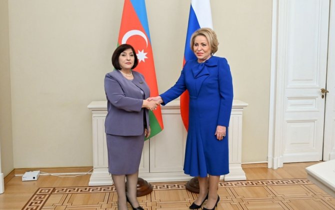 Sahibə Qafarova Valentina Matviyenko ilə görüşdü