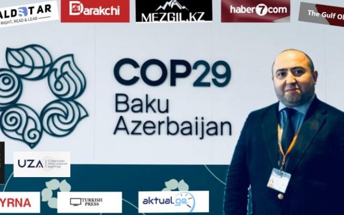 Aqil Ələsgər 8 ölkənin mediasına COP29 barədə danışdı