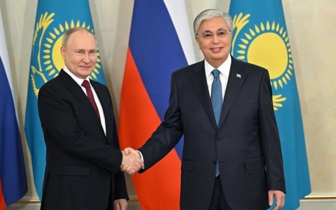 Putin və Tokayev birgə BƏYANAT İMZALADI