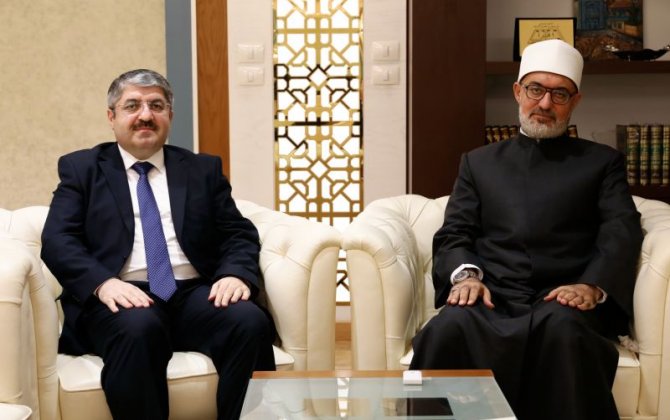 Diaspor sədri Misirin baş müftisi ilə görüşdü