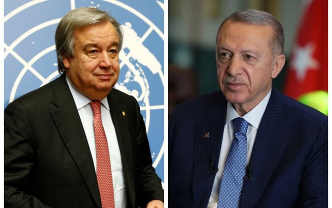 Ərdoğan BMT Baş katibi ilə Suriyadaki vəziyyəti müzakirə edib