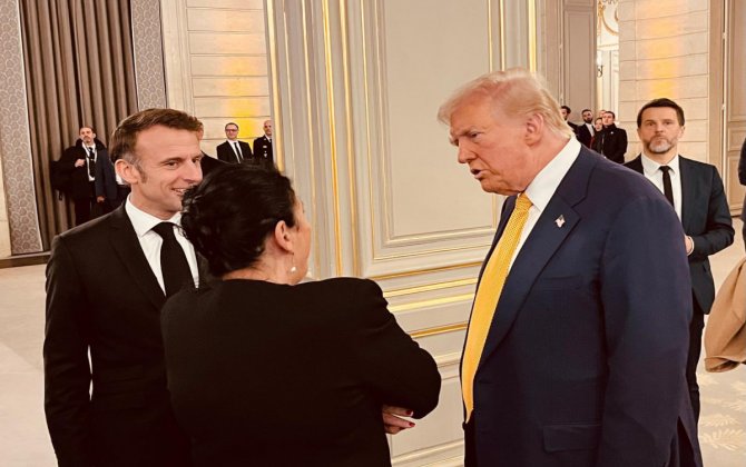 Zurabişvili Parisdə Tramp və Makronla söhbətləşib